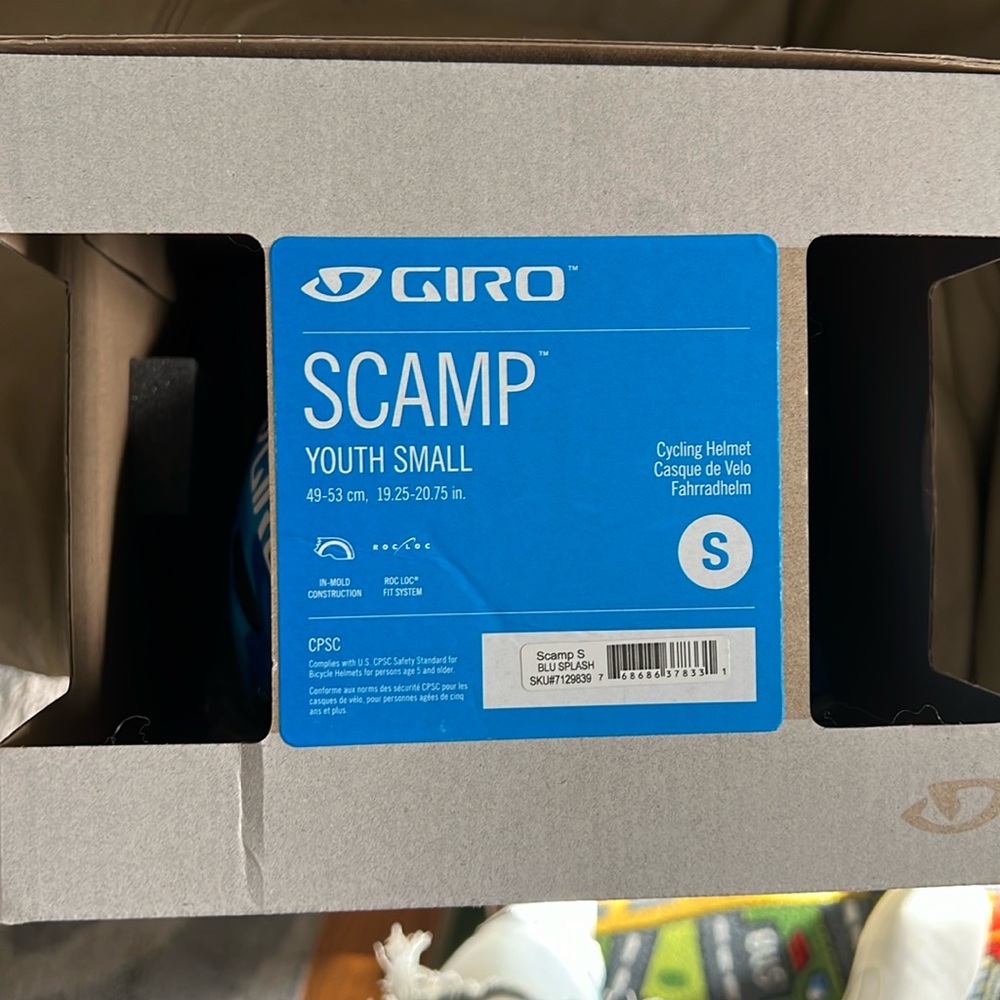 SCP youth small helmet. New in box!